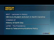 Lectures in History HBCUs & Student Activism in North Carolina : CSPAN3 : April 28, 2024 11:01pm-12:00am EDT